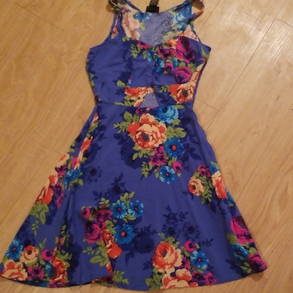 Rue 21 - blue floral summer dress